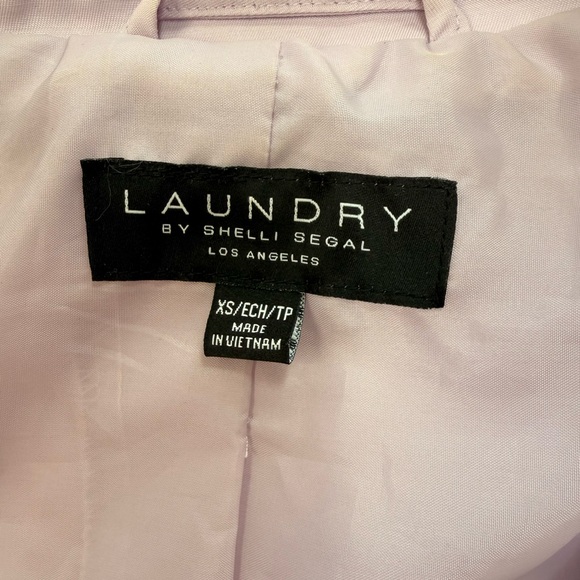 Laundry By Shelli Segal Light Purple Trench Coat - Picture 6 of 7